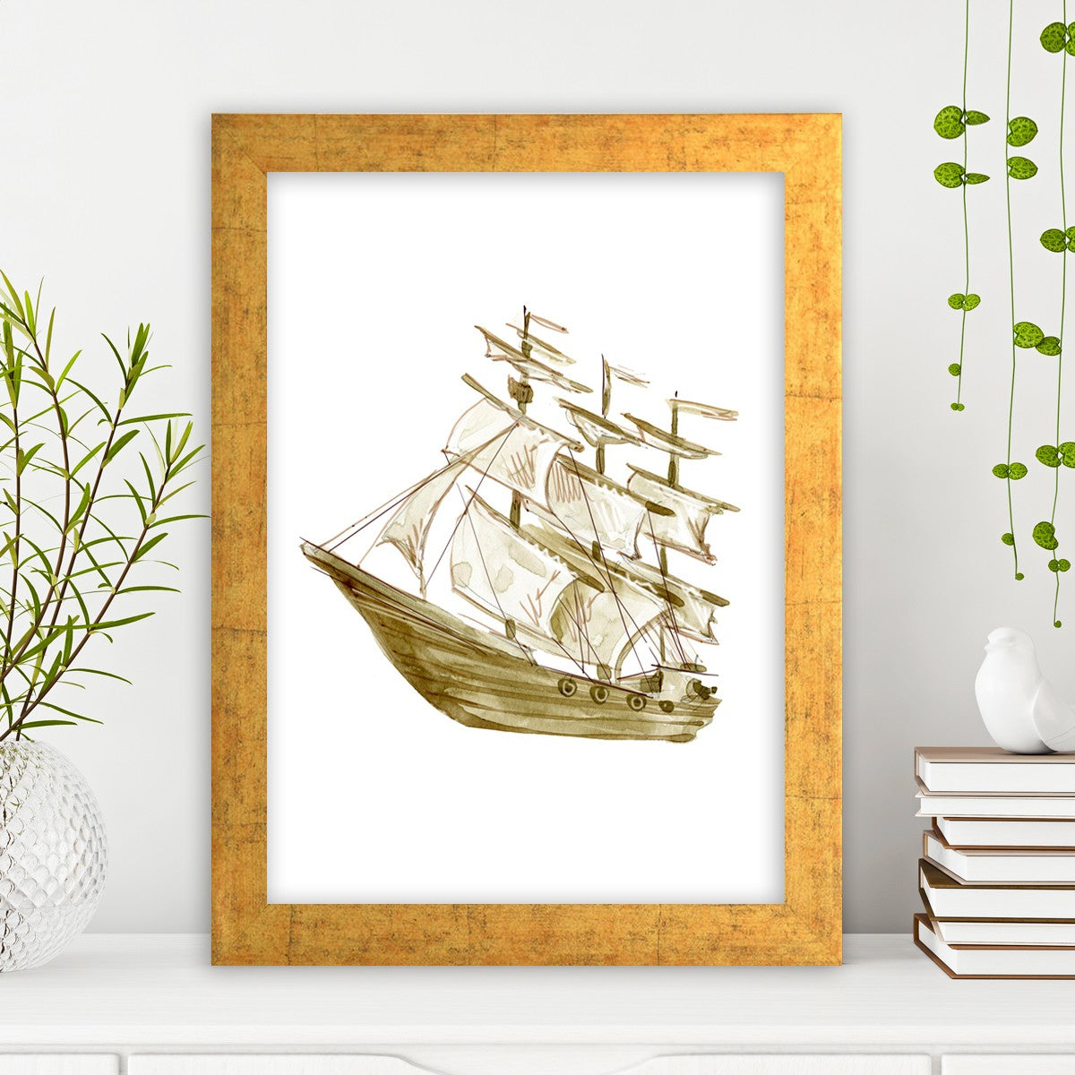 Quadro Decorativo MDF Emoldurado - Arte Multicolor 24x29cm com Moldura de Madeira 2cm