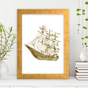 Quadro Decorativo MDF Emoldurado - Arte Multicolor 24x29cm com Moldura de Madeira 2cm