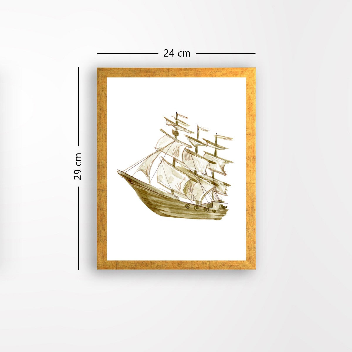 Quadro Decorativo MDF Emoldurado - Arte Multicolor 24x29cm com Moldura de Madeira 2cm