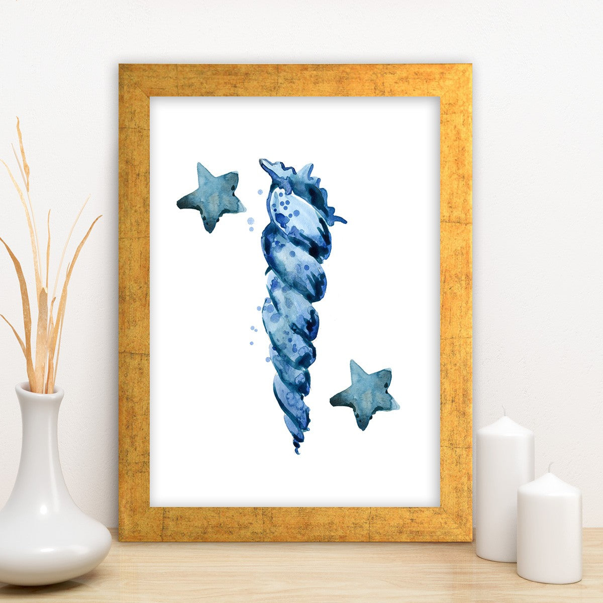 Quadro Decorativo MDF Emoldurado - Arte Multicolor 24x29cm com Moldura de Madeira 2cm