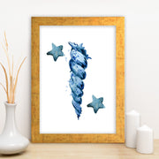 Quadro Decorativo MDF Emoldurado - Arte Multicolor 24x29cm com Moldura de Madeira 2cm