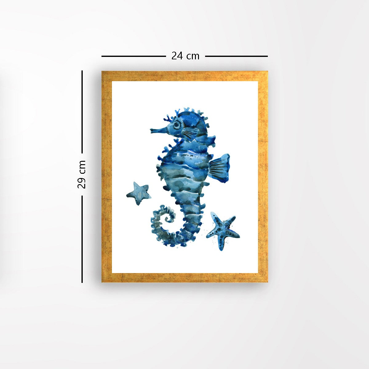 Quadro Decorativo MDF Emoldurado - Arte Multicolor 24x29cm com Moldura de Madeira 2cm