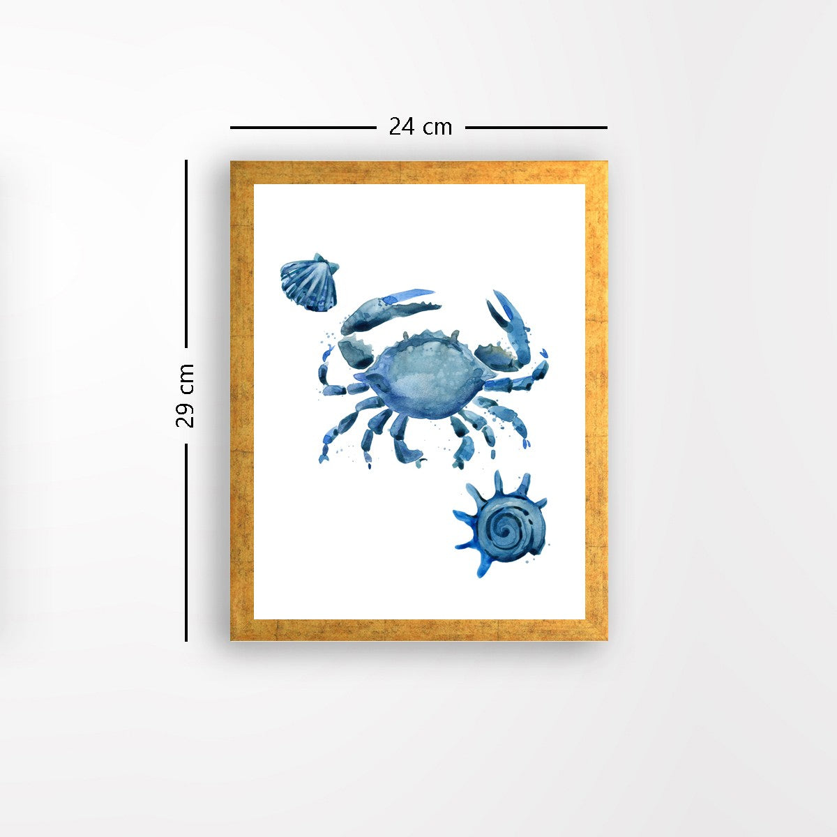 Quadro Decorativo MDF Emoldurado - Arte Multicolor 24x29cm com Moldura de Madeira 2cm