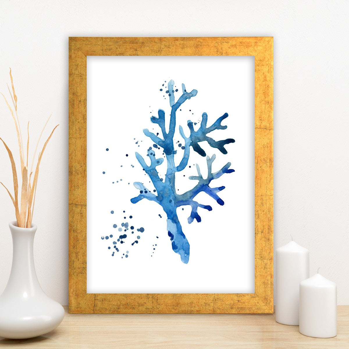 Quadro Decorativo MDF Emoldurado - Arte Multicolor 24x29cm com Moldura de Madeira 2cm