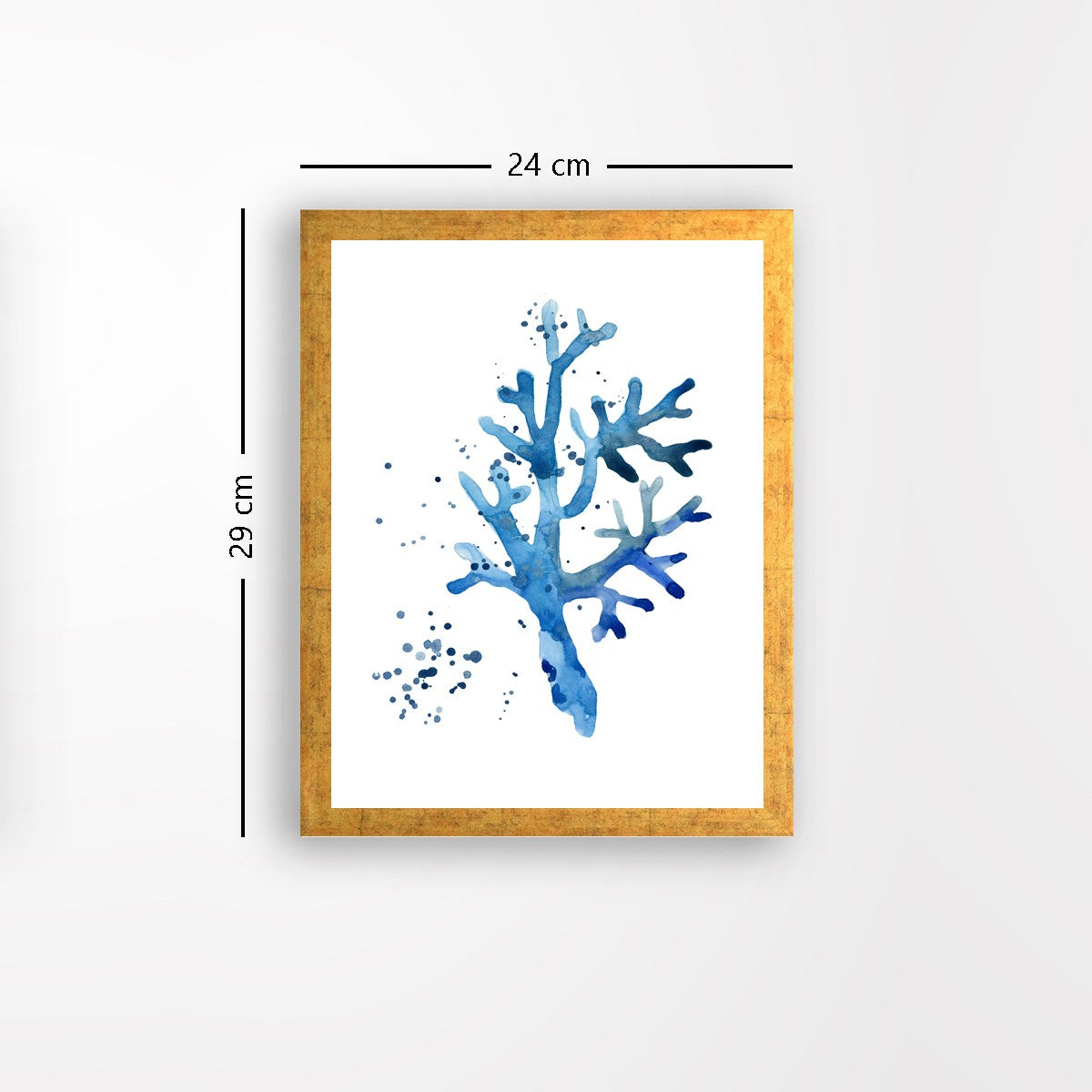 Quadro Decorativo MDF Emoldurado - Arte Multicolor 24x29cm com Moldura de Madeira 2cm