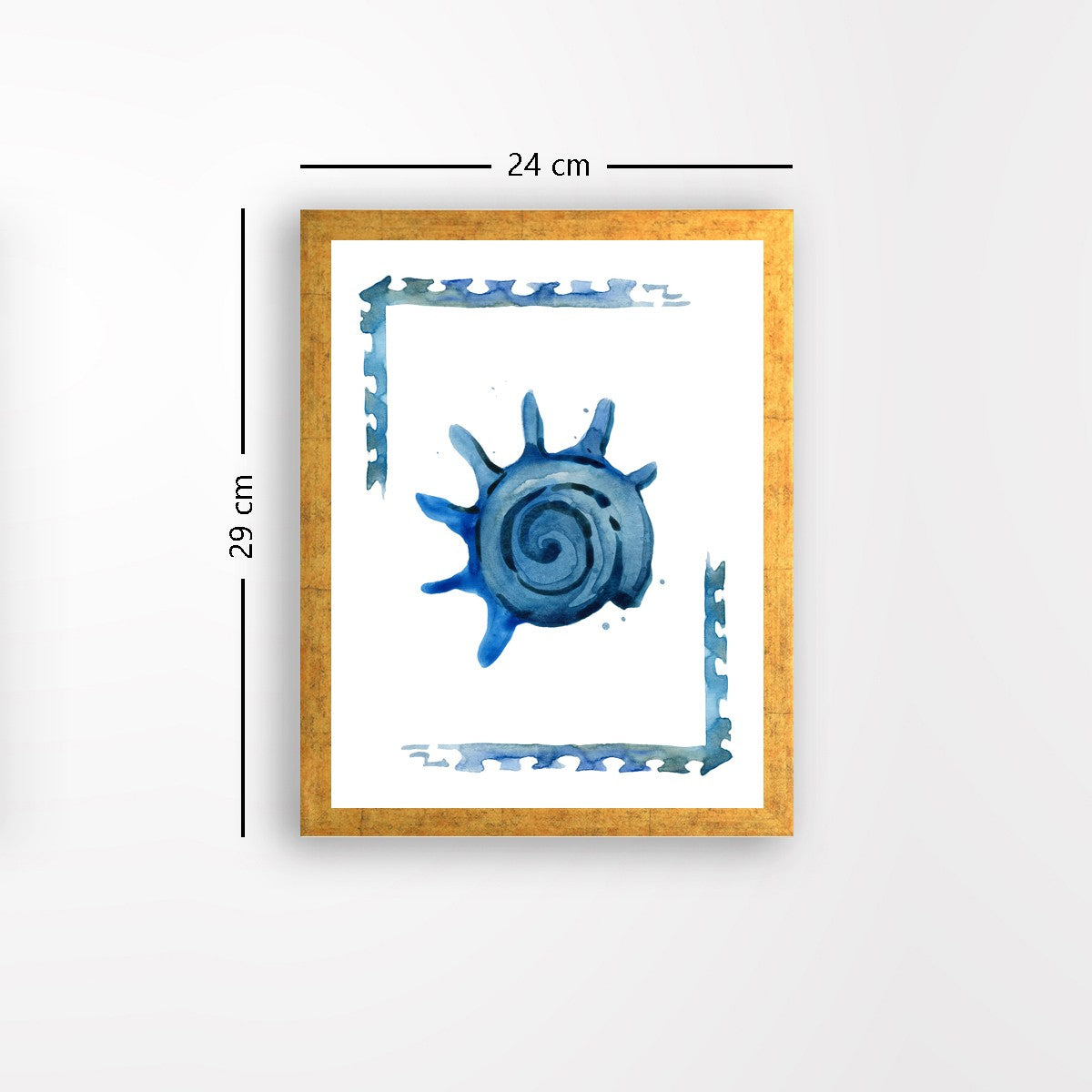 Quadro Decorativo MDF Emoldurado - Arte Multicolor 24x29cm com Moldura de Madeira 2cm