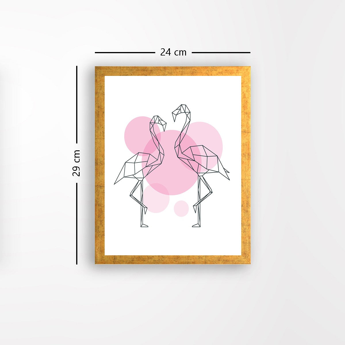 Quadro Decorativo MDF Emoldurado - Arte Multicolor 24x29cm com Moldura de Madeira 2cm