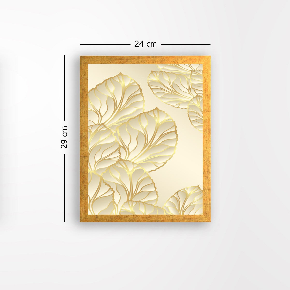 Quadro Decorativo MDF Emoldurado - Arte Multicolor 24x29cm com Moldura de Madeira 2cm