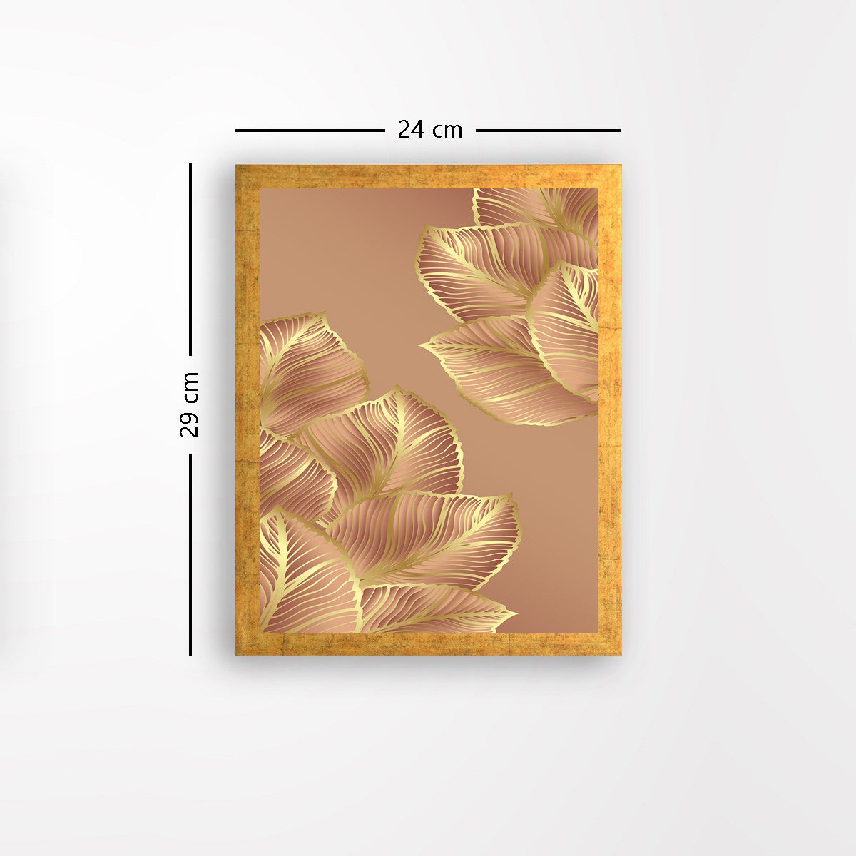 Quadro Decorativo MDF Emoldurado - Arte Multicolor 24x29cm com Moldura de Madeira 2cm