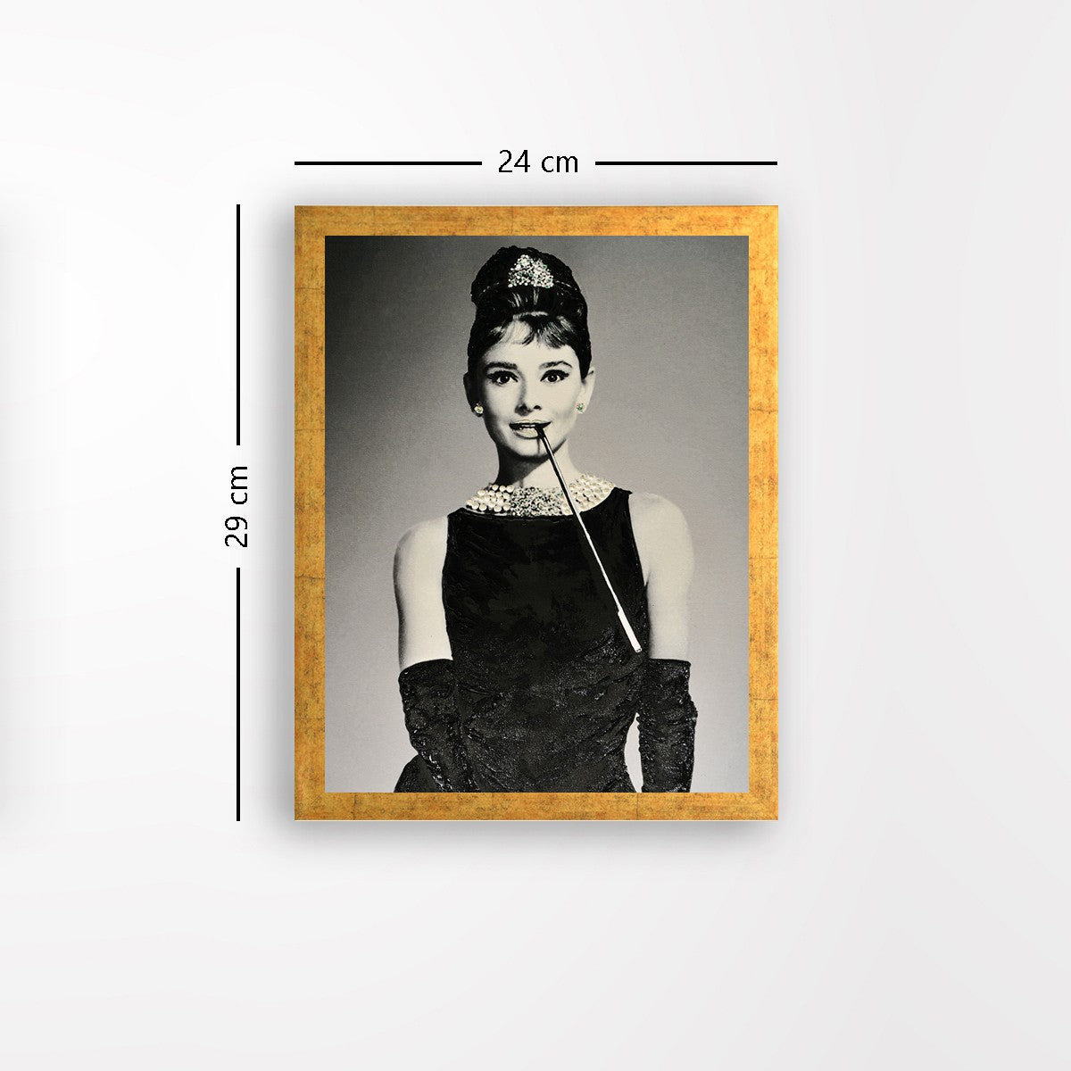 Quadro Decorativo MDF Emoldurado - Arte Multicolor 24x29cm com Moldura de Madeira 2cm