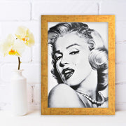 Quadro Decorativo MDF Emoldurado - Arte Multicolor 24x29cm com Moldura de Madeira 2cm