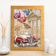 Quadro Decorativo MDF Emoldurado - Arte Multicolor 24x29cm com Moldura de Madeira 2cm