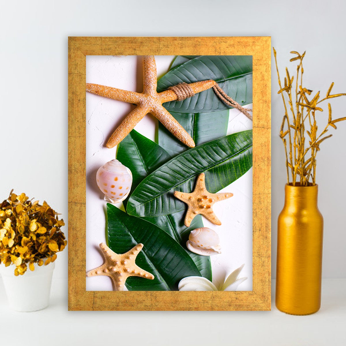 Quadro Decorativo MDF Emoldurado - Arte Multicolor 24x29cm com Moldura de Madeira 2cm