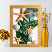 Quadro Decorativo MDF Emoldurado - Arte Multicolor 24x29cm com Moldura de Madeira 2cm