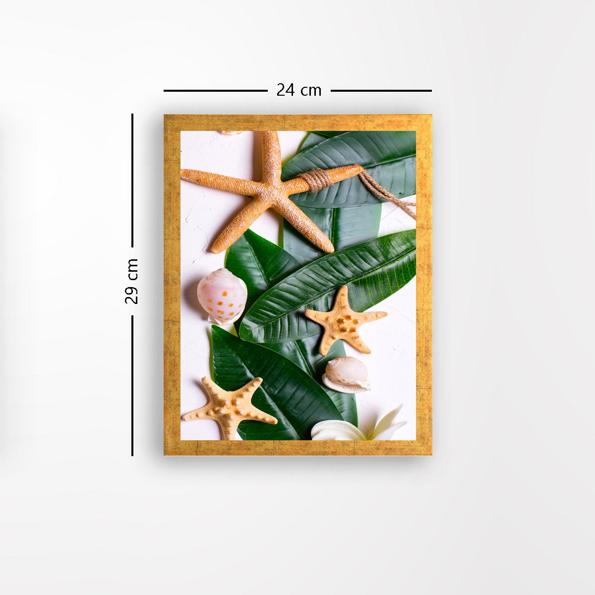 Quadro Decorativo MDF Emoldurado - Arte Multicolor 24x29cm com Moldura de Madeira 2cm