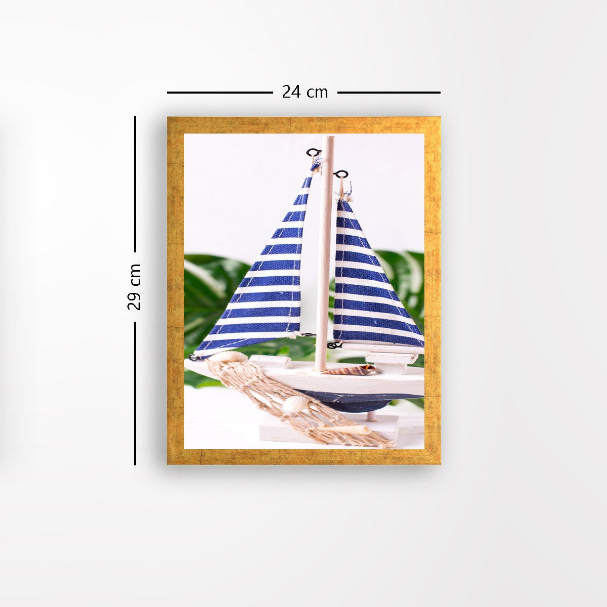 Quadro Decorativo MDF Emoldurado - Arte Multicolor 24x29cm com Moldura de Madeira 2cm