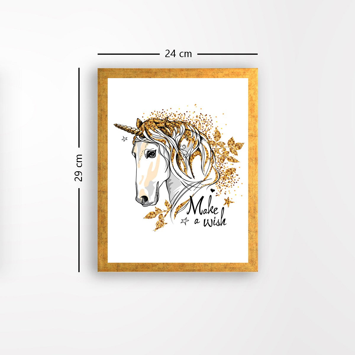 Quadro Decorativo MDF Emoldurado - Arte Multicolor 24x29cm com Moldura de Madeira 2cm