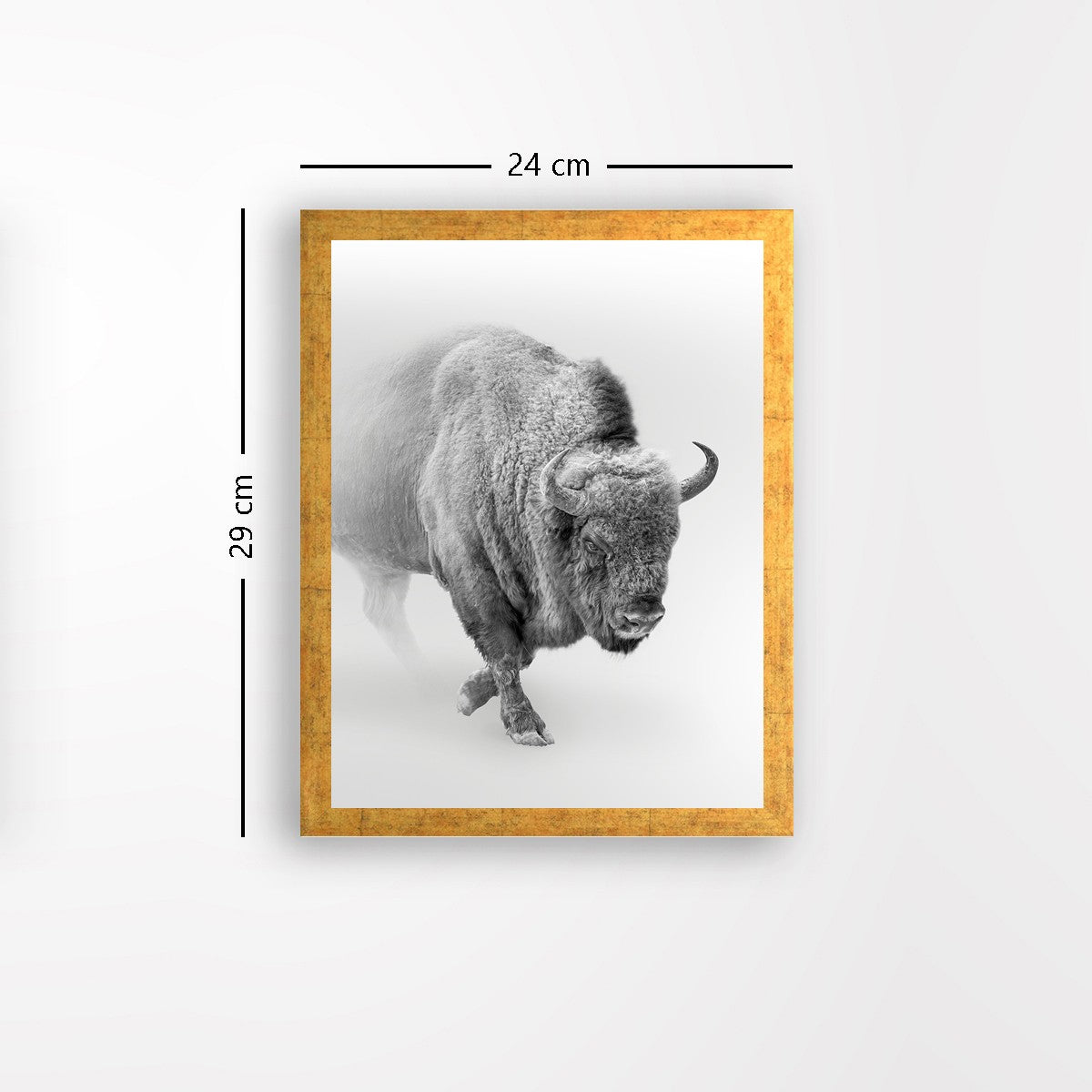 Quadro Decorativo MDF Emoldurado - Arte Multicolor 24x29cm com Moldura de Madeira 2cm