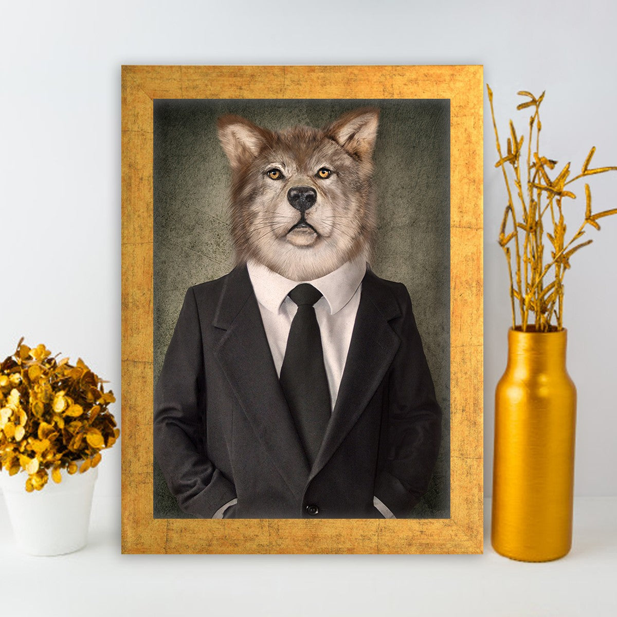 Quadro Decorativo MDF Emoldurado - Arte Multicolor 24x29cm com Moldura de Madeira 2cm