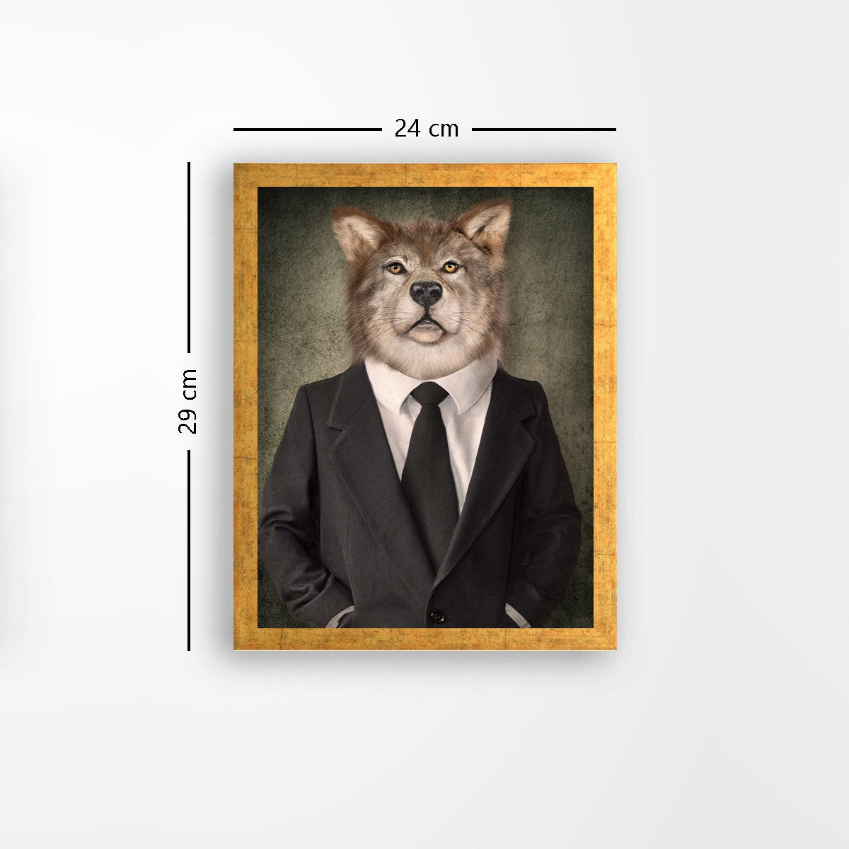 Quadro Decorativo MDF Emoldurado - Arte Multicolor 24x29cm com Moldura de Madeira 2cm