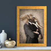 Quadro Decorativo MDF Emoldurado - Arte Multicolor 24x29cm com Moldura de Madeira 2cm