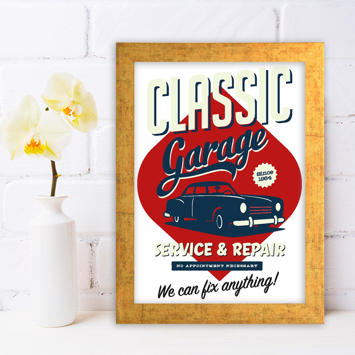 Quadro Decorativo MDF Emoldurado - Arte Multicolor 24x29cm com Moldura de Madeira 2cm