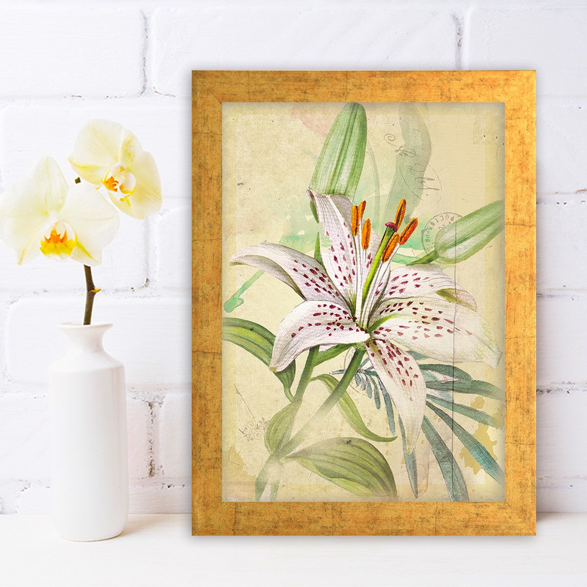 Quadro Decorativo MDF Emoldurado - Arte Multicolor 24x29cm com Moldura de Madeira 2cm