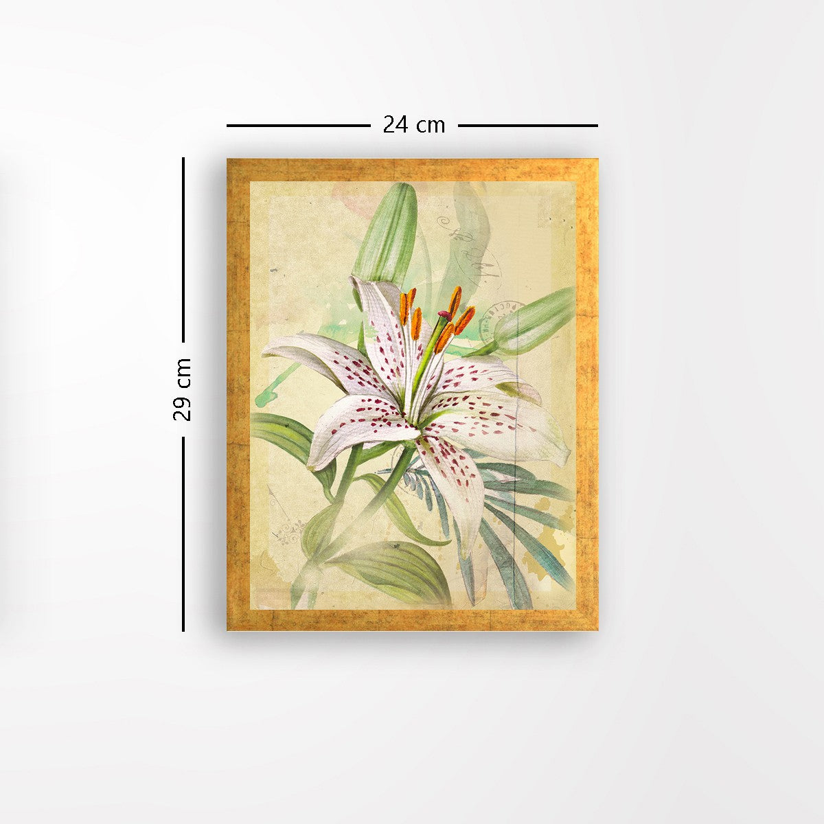 Quadro Decorativo MDF Emoldurado - Arte Multicolor 24x29cm com Moldura de Madeira 2cm