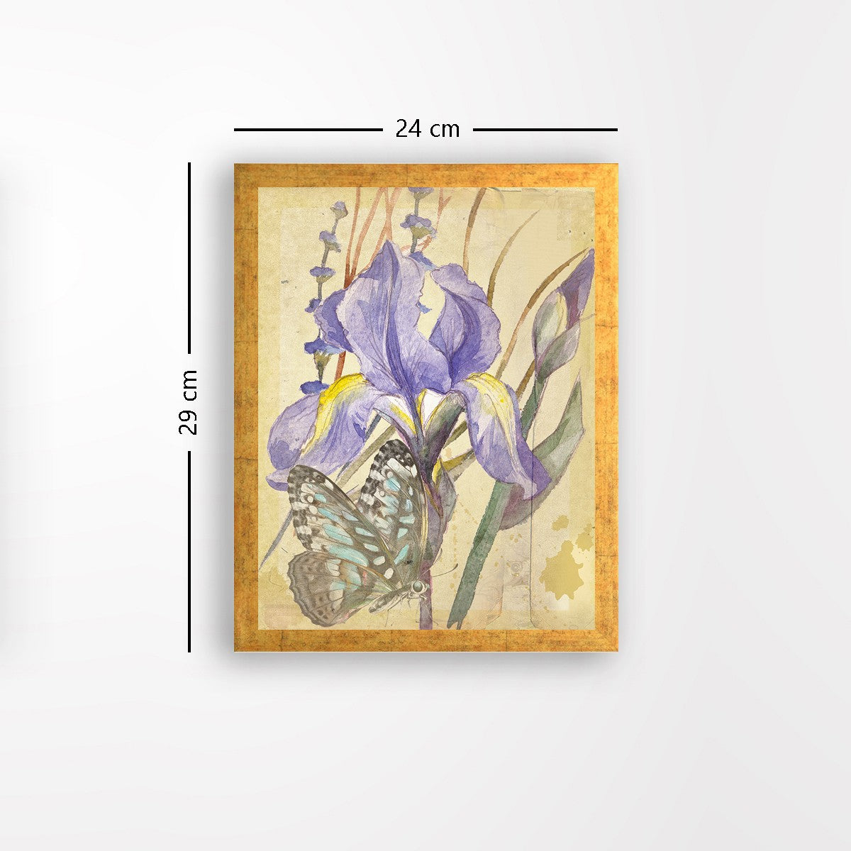 Quadro Decorativo MDF Emoldurado - Arte Multicolor 24x29cm com Moldura de Madeira 2cm