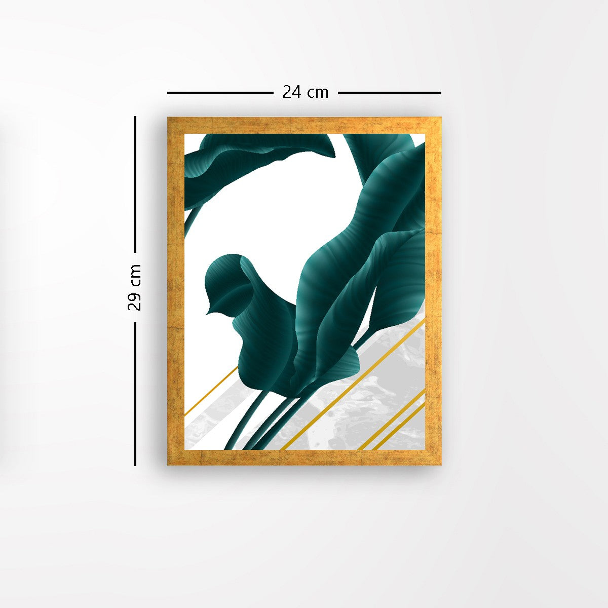 Quadro Decorativo MDF Emoldurado - Arte Multicolor 24x29cm com Moldura de Madeira 2cm