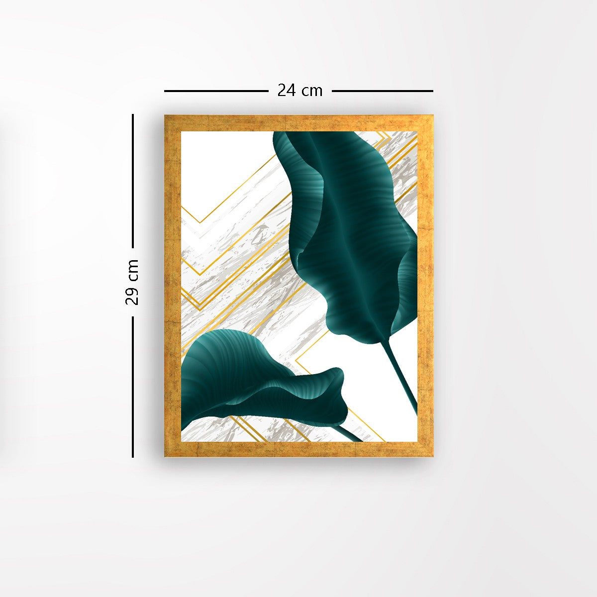 Quadro Decorativo MDF Emoldurado - Arte Multicolor 24x29cm com Moldura de Madeira 2cm