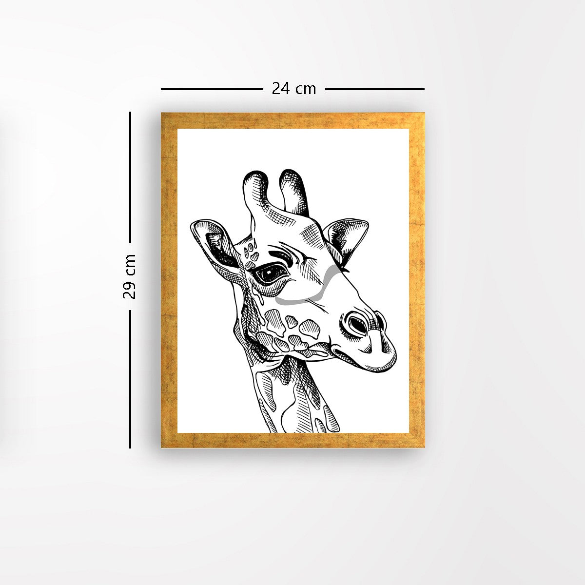 Quadro Decorativo MDF Emoldurado - Arte Multicolor 24x29cm com Moldura de Madeira 2cm