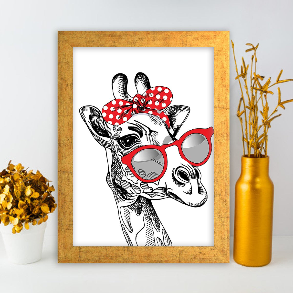 Quadro Decorativo MDF Emoldurado - Arte Multicolor 24x29cm com Moldura de Madeira 2cm