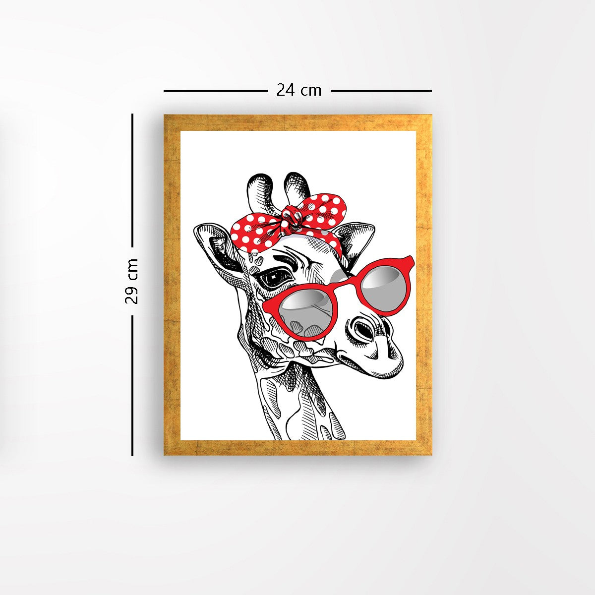 Quadro Decorativo MDF Emoldurado - Arte Multicolor 24x29cm com Moldura de Madeira 2cm