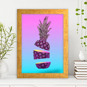 Quadro Decorativo MDF Emoldurado - Arte Multicolor 24x29cm com Moldura de Madeira 2cm