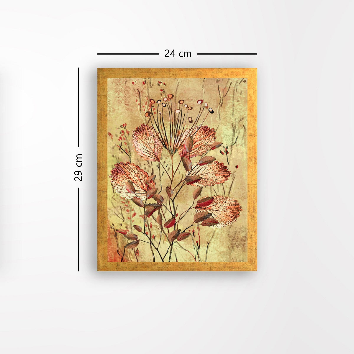 Quadro Decorativo MDF Emoldurado - Arte Multicolor 24x29cm com Moldura de Madeira 2cm