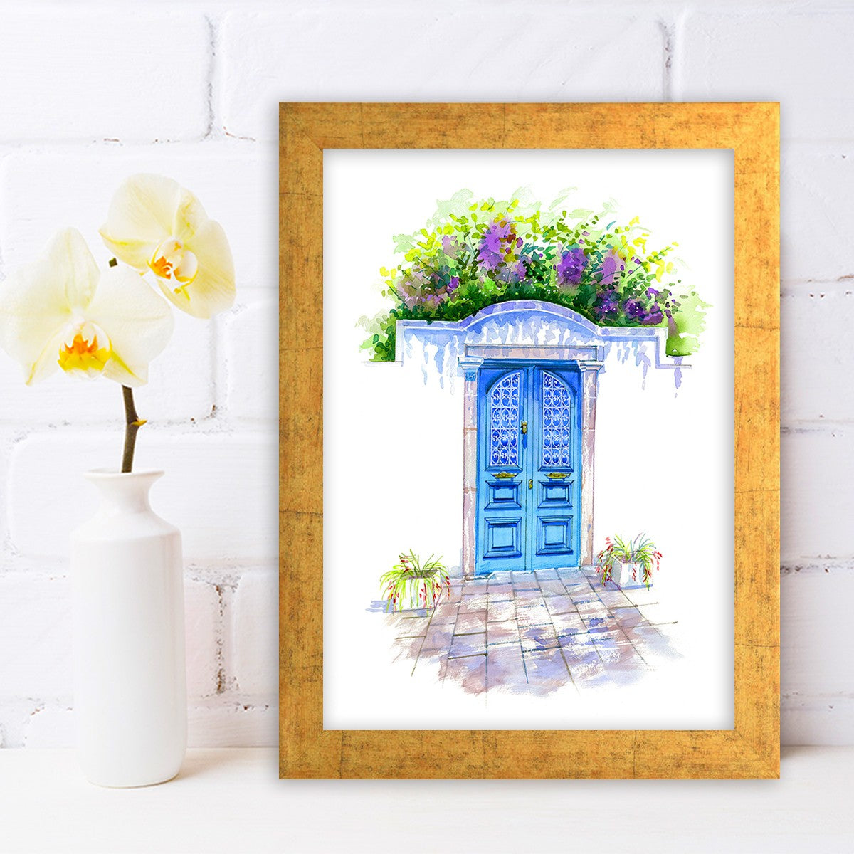 Quadro Decorativo MDF Emoldurado - Arte Multicolor 24x29cm com Moldura de Madeira 2cm