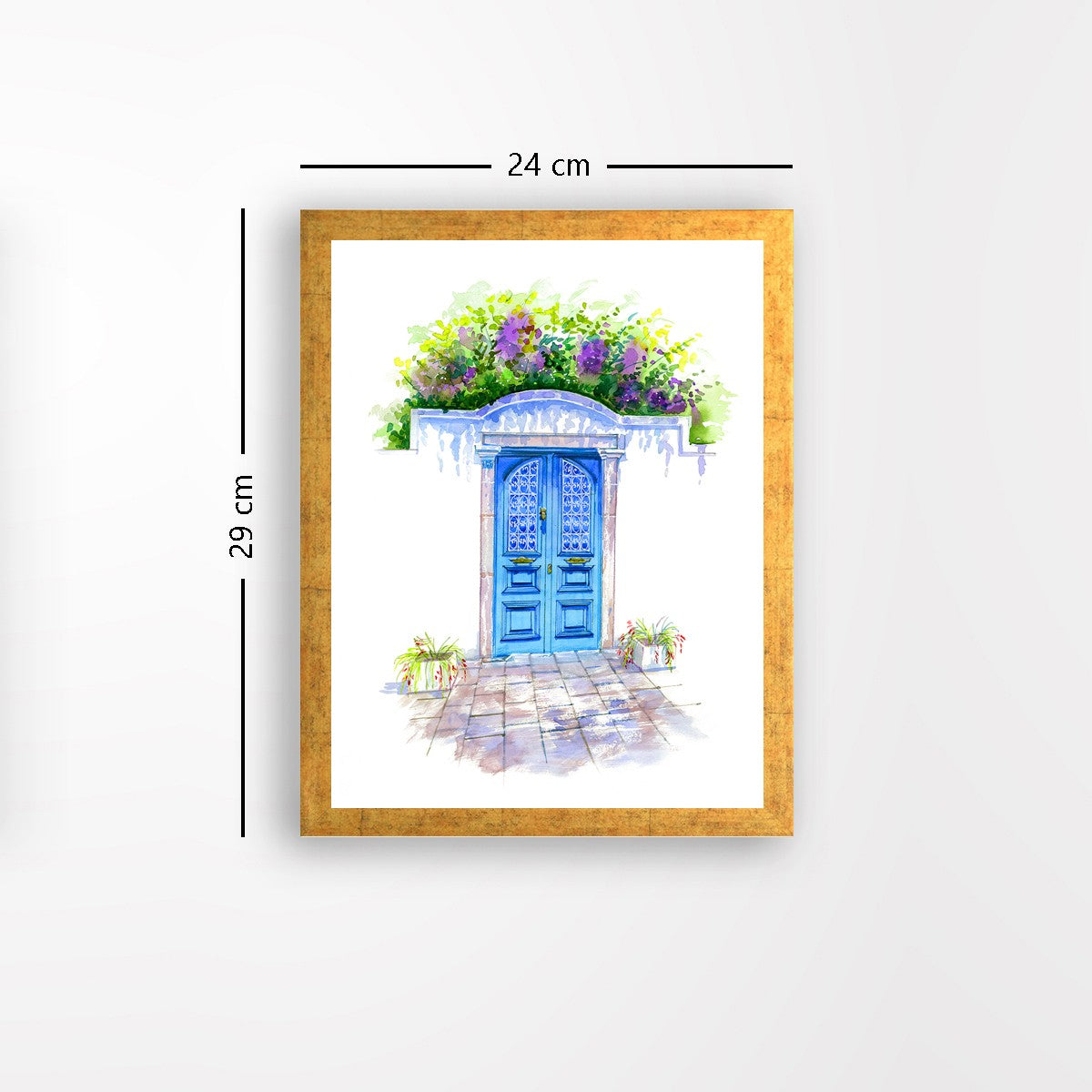 Quadro Decorativo MDF Emoldurado - Arte Multicolor 24x29cm com Moldura de Madeira 2cm