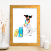 Quadro Decorativo MDF Emoldurado - Arte Multicolor 24x29cm com Moldura de Madeira 2cm