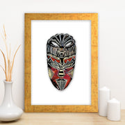 Quadro Decorativo MDF Emoldurado - Arte Multicolor 24x29cm com Moldura de Madeira 2cm