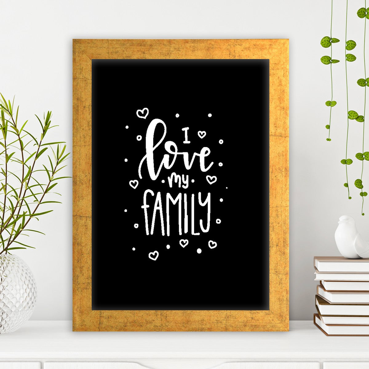 Quadro Decorativo MDF Emoldurado - Arte Multicolor 24x29cm com Moldura de Madeira 2cm