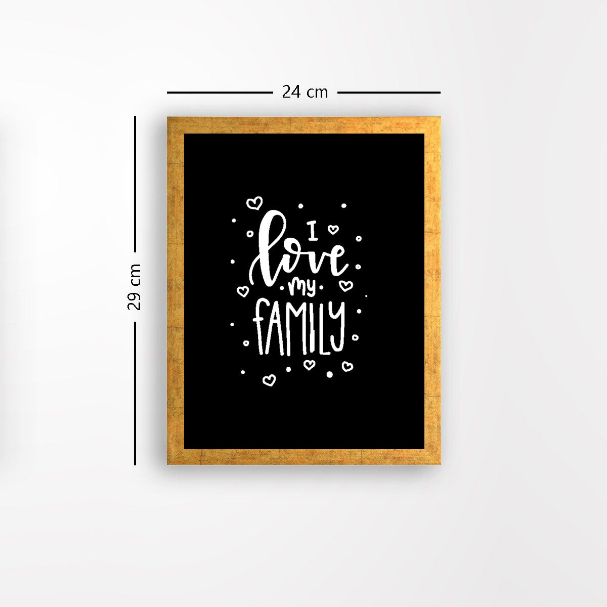 Quadro Decorativo MDF Emoldurado - Arte Multicolor 24x29cm com Moldura de Madeira 2cm