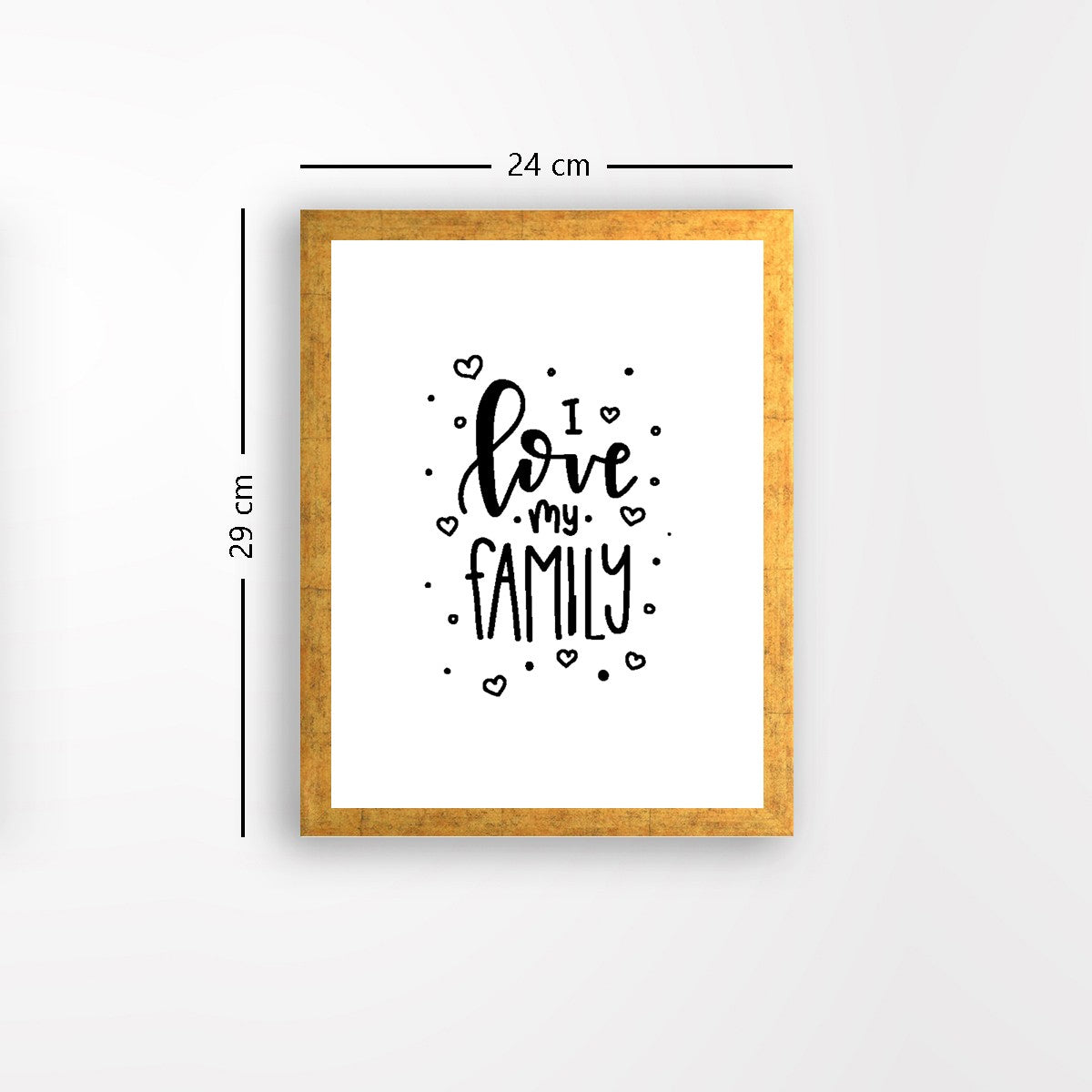 Quadro Decorativo MDF Emoldurado - Arte Multicolor 24x29cm com Moldura de Madeira 2cm