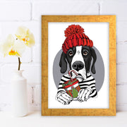 Quadro Decorativo MDF Emoldurado - Arte Multicolor 24x29cm com Moldura de Madeira 2cm