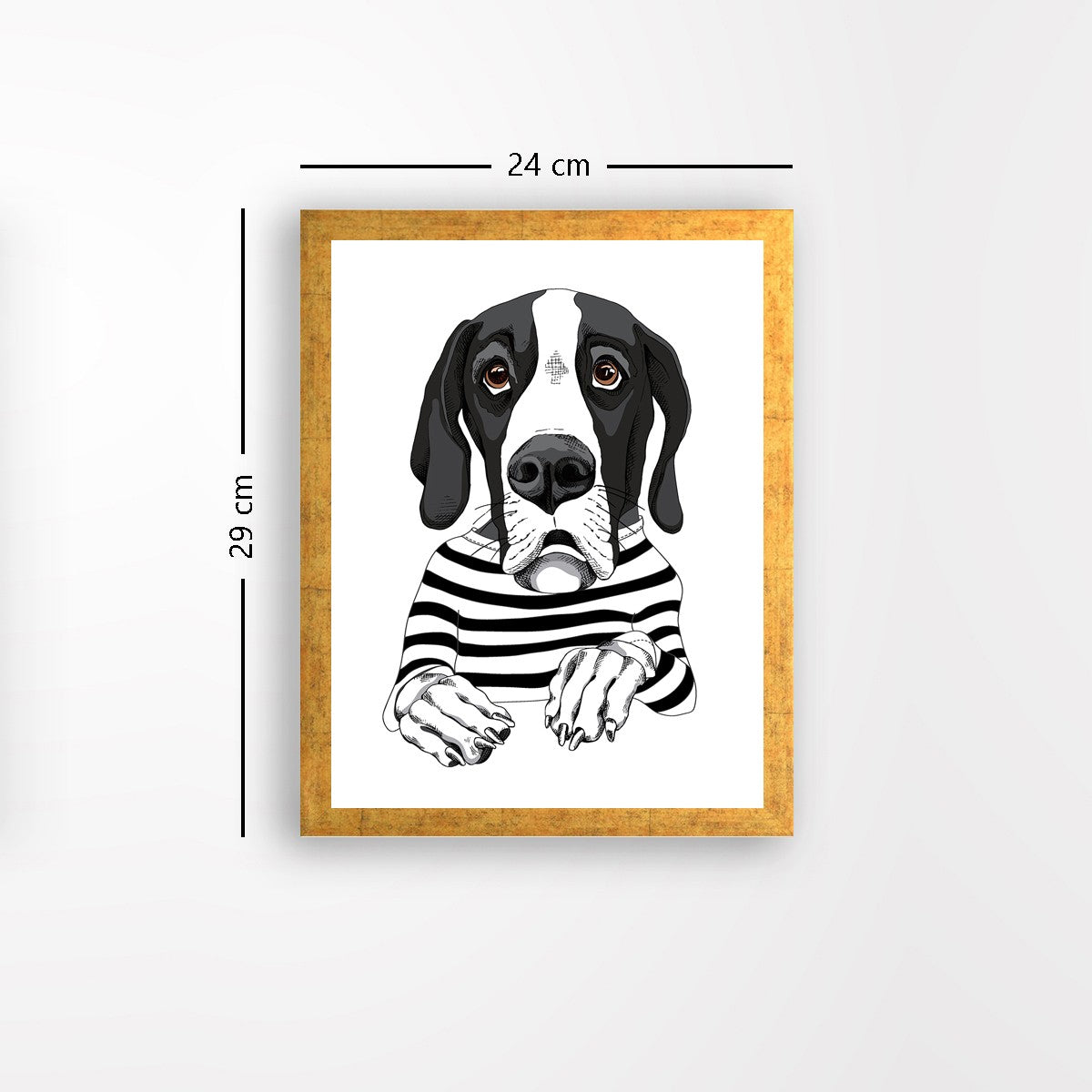 Quadro Decorativo MDF Emoldurado - Arte Multicolor 24x29cm com Moldura de Madeira 2cm