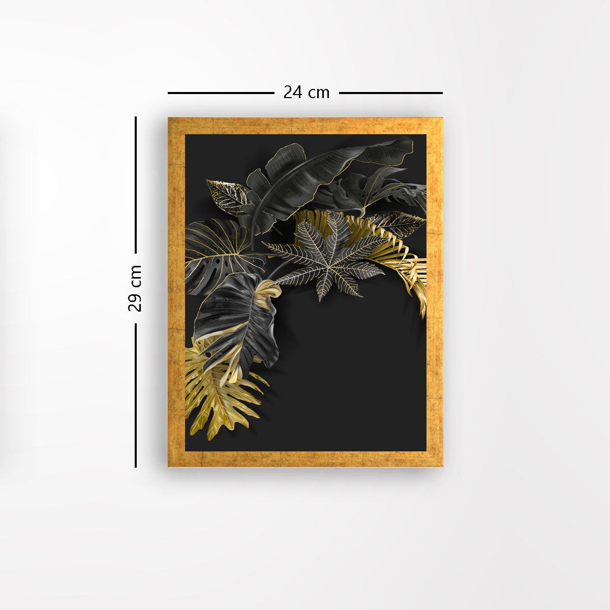 Quadro Decorativo MDF Emoldurado - Arte Multicolor 24x29cm com Moldura de Madeira 2cm