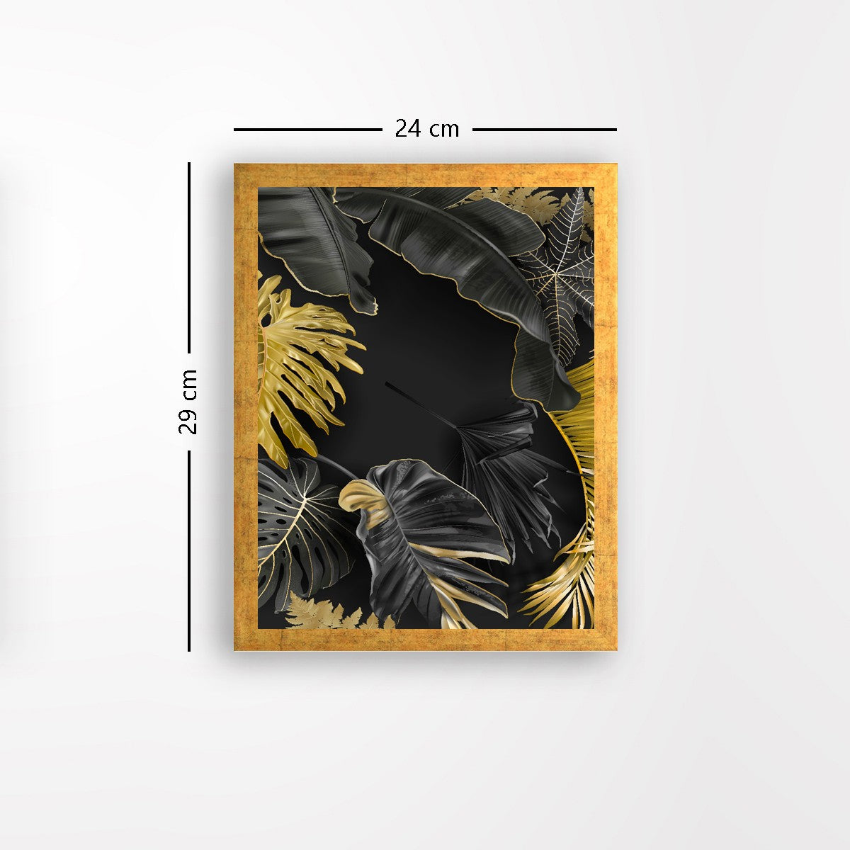 Quadro Decorativo MDF Emoldurado - Arte Multicolor 24x29cm com Moldura de Madeira 2cm