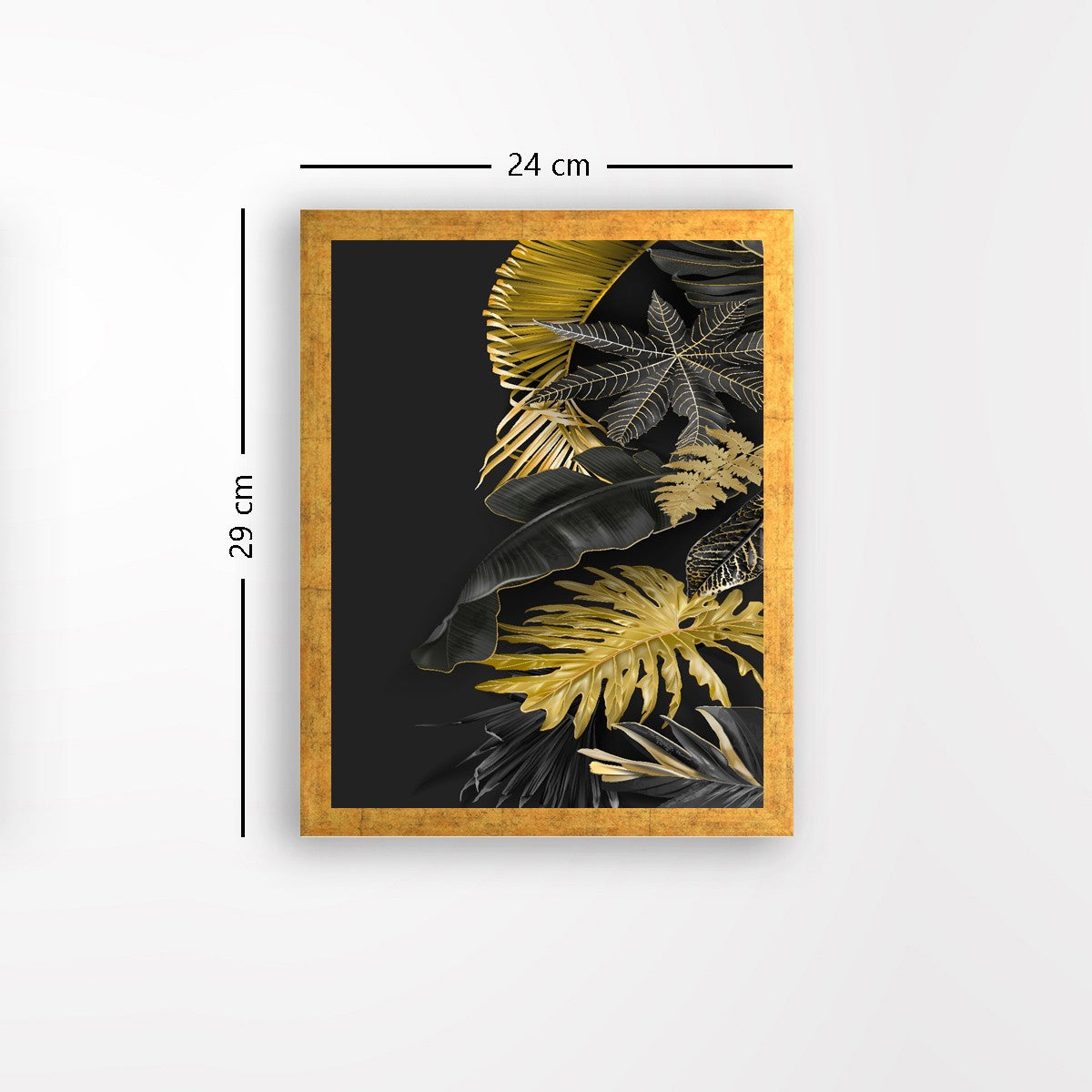 Quadro Decorativo MDF Emoldurado - Arte Multicolor 24x29cm com Moldura de Madeira 2cm