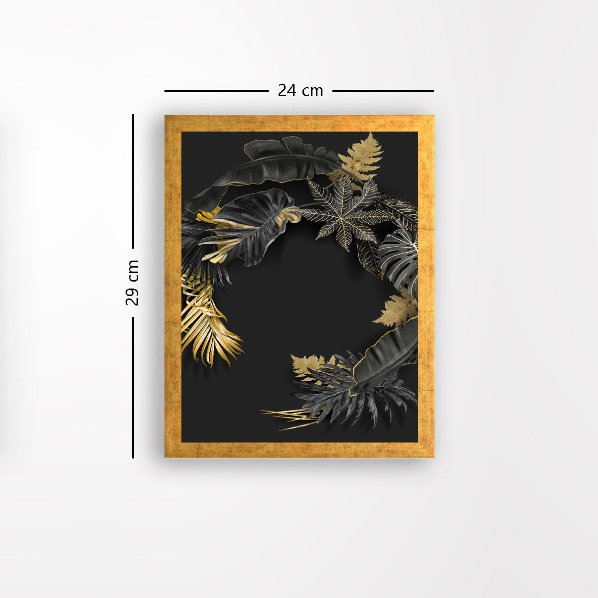 Quadro Decorativo MDF Emoldurado - Arte Multicolor 24x29cm com Moldura de Madeira 2cm