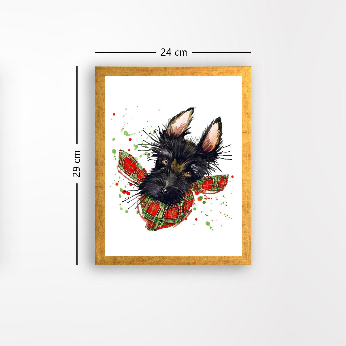 Quadro Decorativo MDF Emoldurado - Arte Multicolor 24x29cm com Moldura de Madeira 2cm